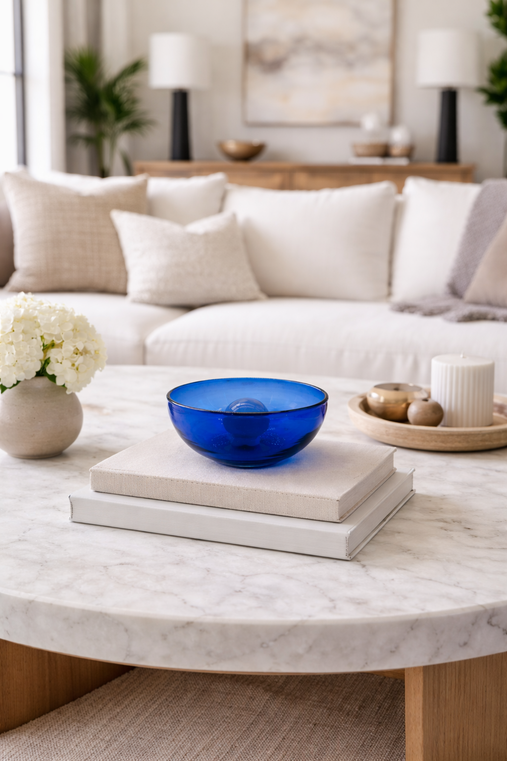 Avalos Blue Recycled Glass Bowl