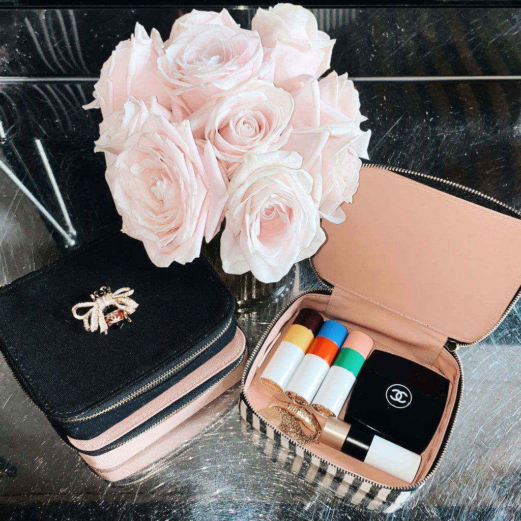 Large Cosmetics/Trinket Box – Striped