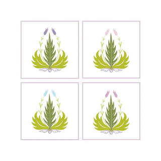 Moon Tiger Coasters – Set of 4