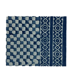 Cabana Napkin - Set of 8 and Tablecloth, Indigo Check