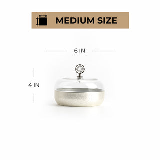 Nourhan - Medium Canister - Silver