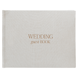 Tan Wedding Guestbook