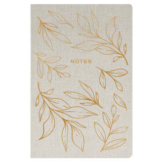 Gold Leaves Notes Journal