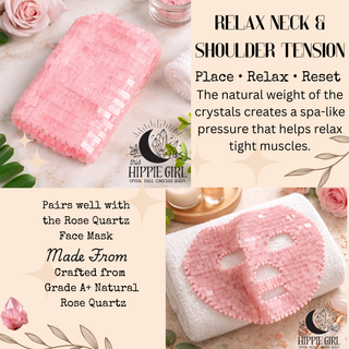 Blush Rose Ritual™ Rose Quartz Chest & Neck Mask – Cooling Crystal Décolleté Treatment