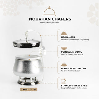 Nourhan -  2.5 Liters Chafer - Silver