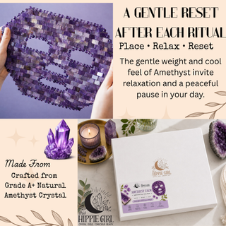 Amethyst Crystal Face Mask – Luxury Cooling Spa & Skincare Ritual