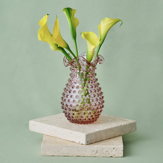 Hobnail Glass Vase in Night Iris – Petal