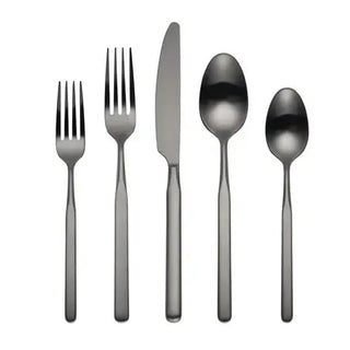 Cambridge Mercer Gunmetal 5-Piece Place Setting, 18/0 stainless steel