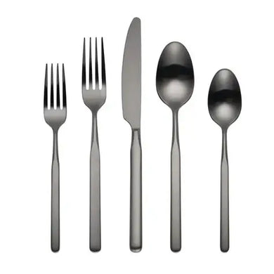 Cambridge Mercer Gunmetal 5-Piece Place Setting, 18/0 stainless steel