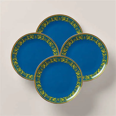 Lenox LX Remix Blue Accent Plates, Set of 4, porcelain