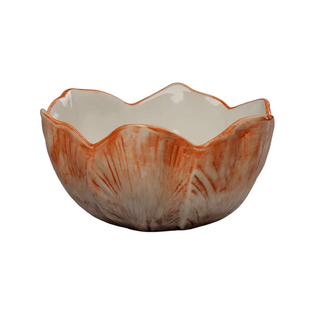 Elisabetta Flower Cereal Bowls Set of 2, Lilac | Hand-Painted Ceramic Bowls Made in Portugal