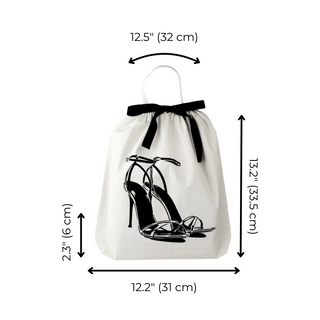 High Heel Sandal Shoe Bag – Cream