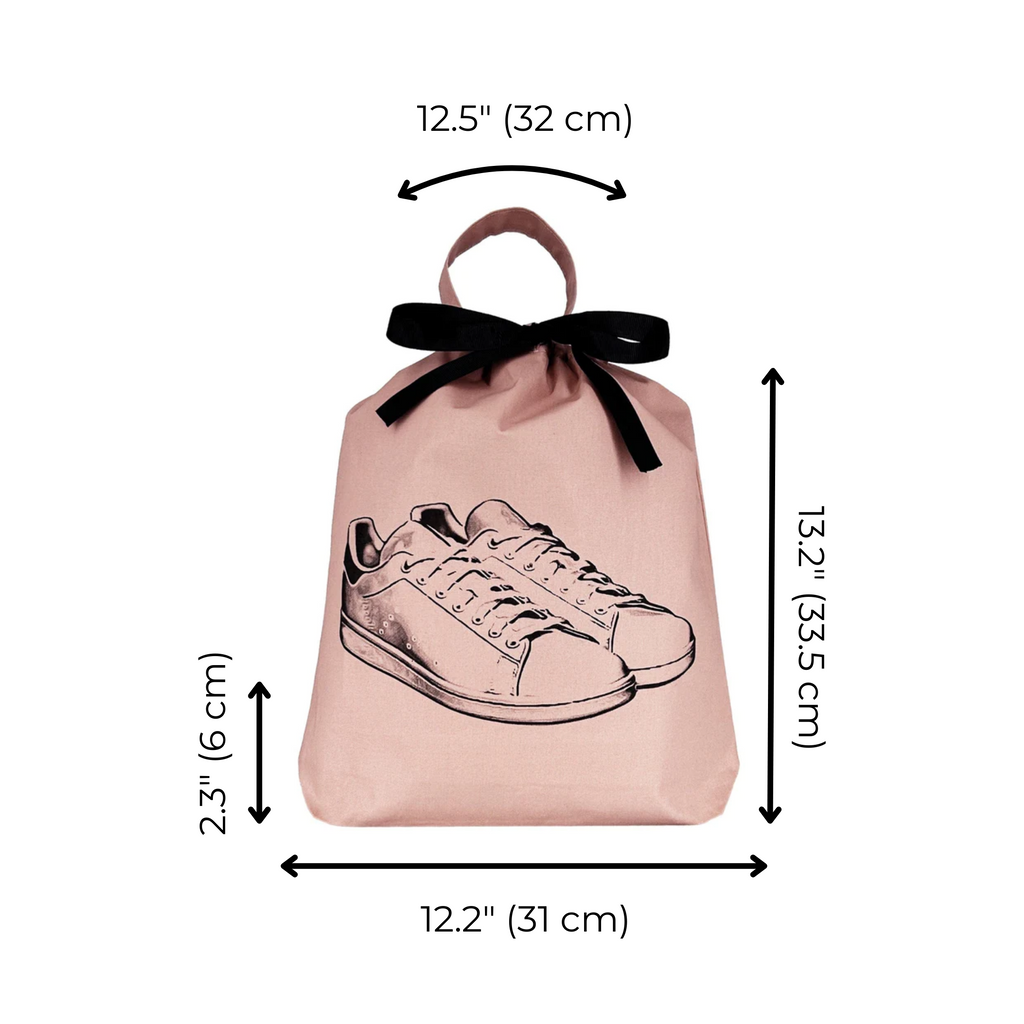 Tennis Sneaker Shoe Bag – Pink/Blush