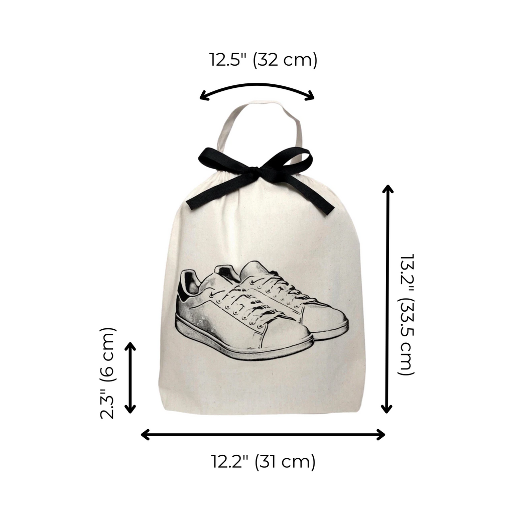 White Sneaker Shoe Bag – Cream