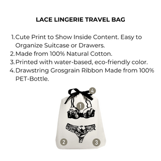 Lace Lingerie Travel Bag – Cream