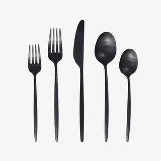 Cambridge Gaze Black Satin 20-Piece Flatware Set, 18/0 stainless steel (view 3)