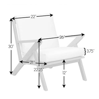 Oslo Wooden Armchair | Scandinavian Indoor Outdoor Lounge Seating
