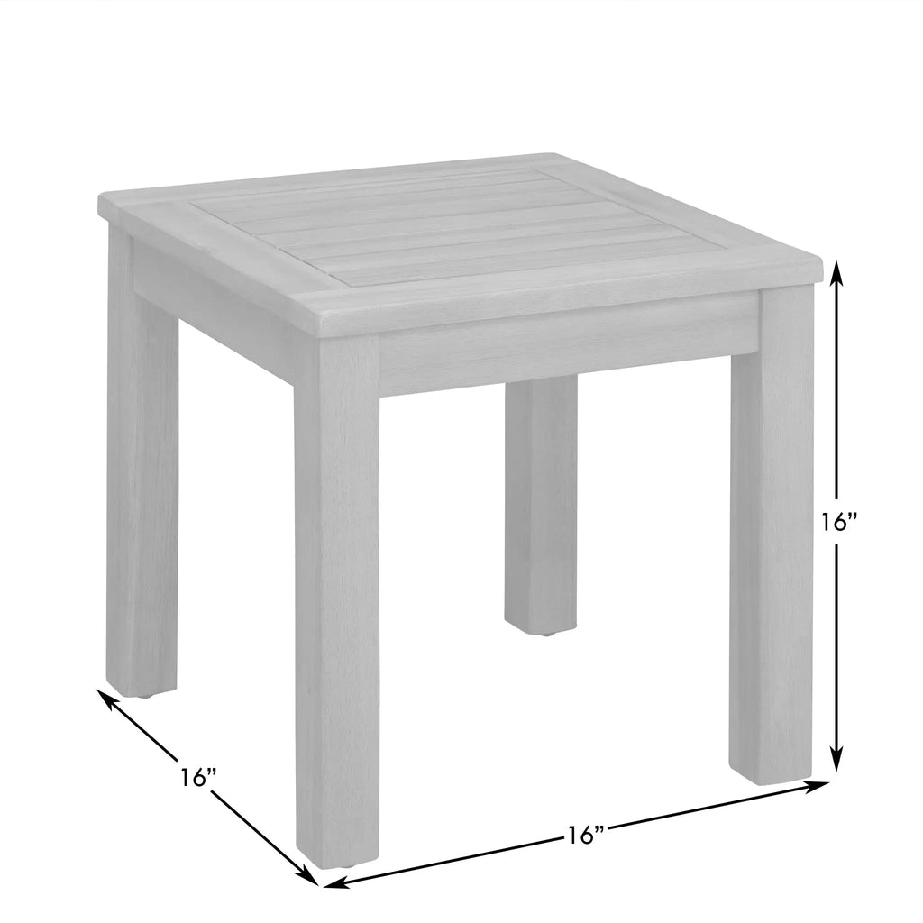Lio/Oslo Wooden Side Table | Scandinavian Indoor Outdoor Accent Table