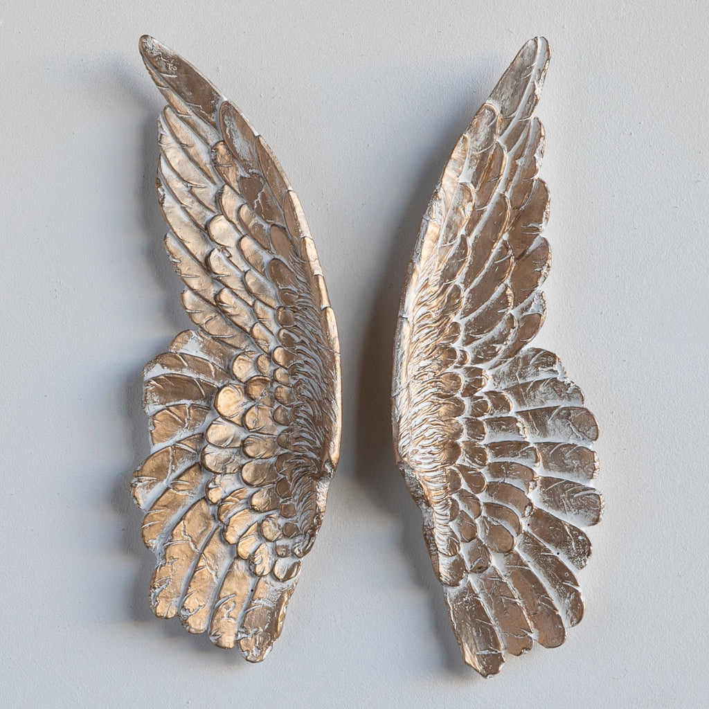 Sculpted Mini Angel Wings Wall Decor