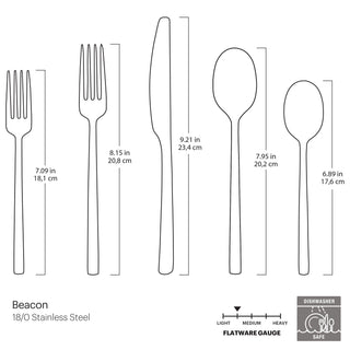 Cambridge Beacon Champagne Satin 20-Piece Flatware Set, 18/0 stainless steel (view 3)