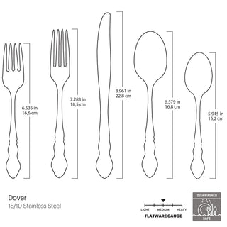 Oneida Dover 20-Piece Flatware Set, 18/10 stainless steel (view 5)