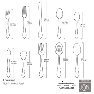 Oneida Louisiana 45-Piece Flatware Set, 18/8 stainless steel (view 4)