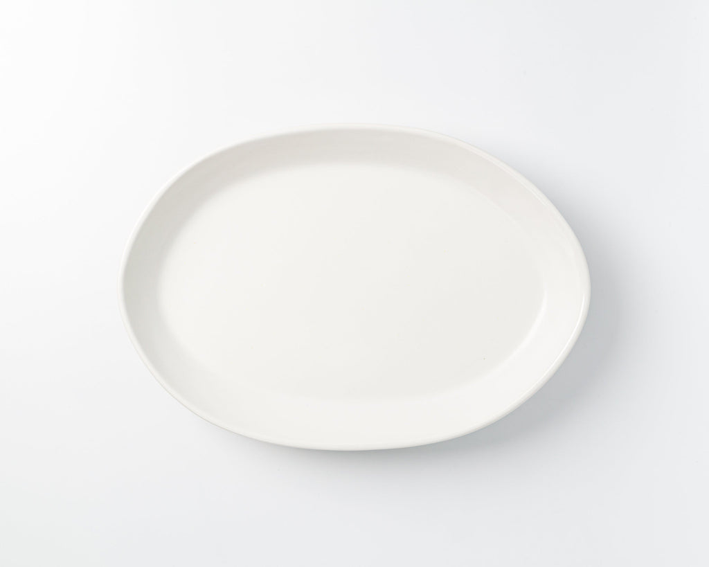 HAAND Oval Platter Set – 3-Piece Handcrafted Porcelain Serving Collection