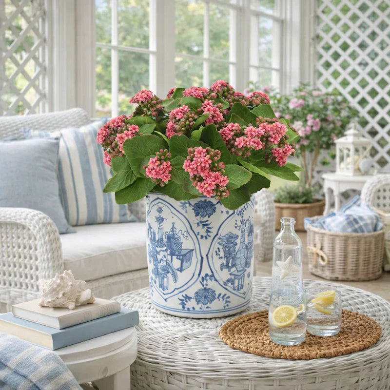Mid-Size Round Trellis Planter | Decorative Indoor & Outdoor Planter