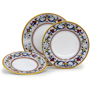 RICCO DERUTA DELUXE: 3 Pieces Place Setting (White Center)