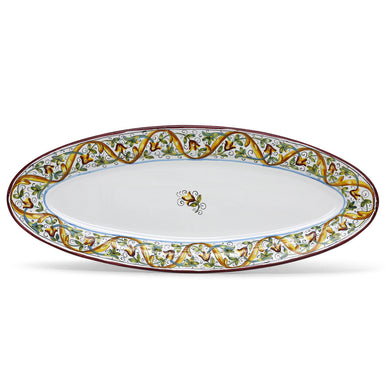 DERUTA PRIMAVERA: Fish/Hors d'Oeuvres Oval Narrow Platter