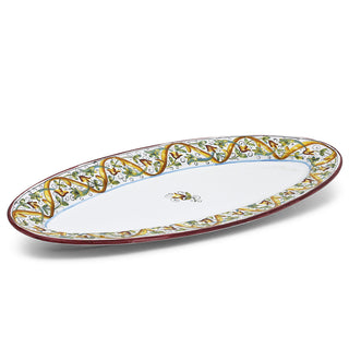 DERUTA PRIMAVERA: Fish/Hors d'Oeuvres Oval Narrow Platter