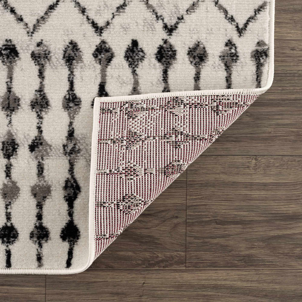 Scandi Moroccan Trellis Rug – Patterned Washable Living Room Carpet