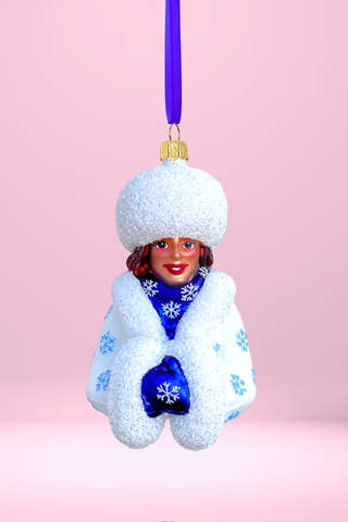 Corinna Glass Christmas Ornament – Powerful Women Collection