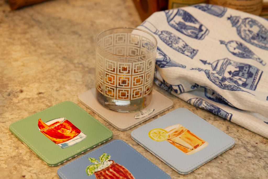 Shaken, Not Stirred Cocktail Coasters – Set of 4