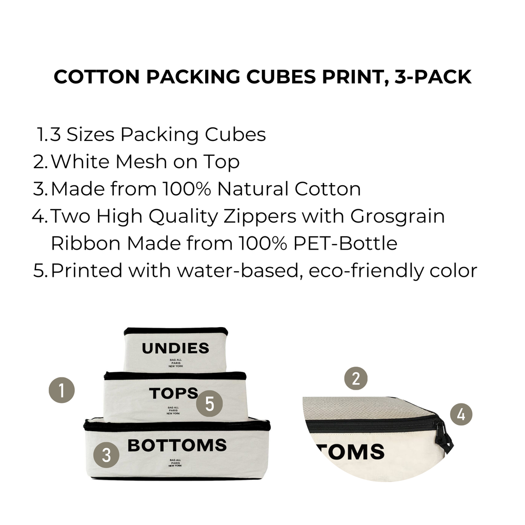 Best Packing Cubes, 3-pack – Cream