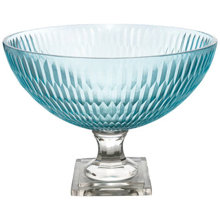 York Collection Footed Crystal Bowl – Elegant Decorative Centerpiece Bowl