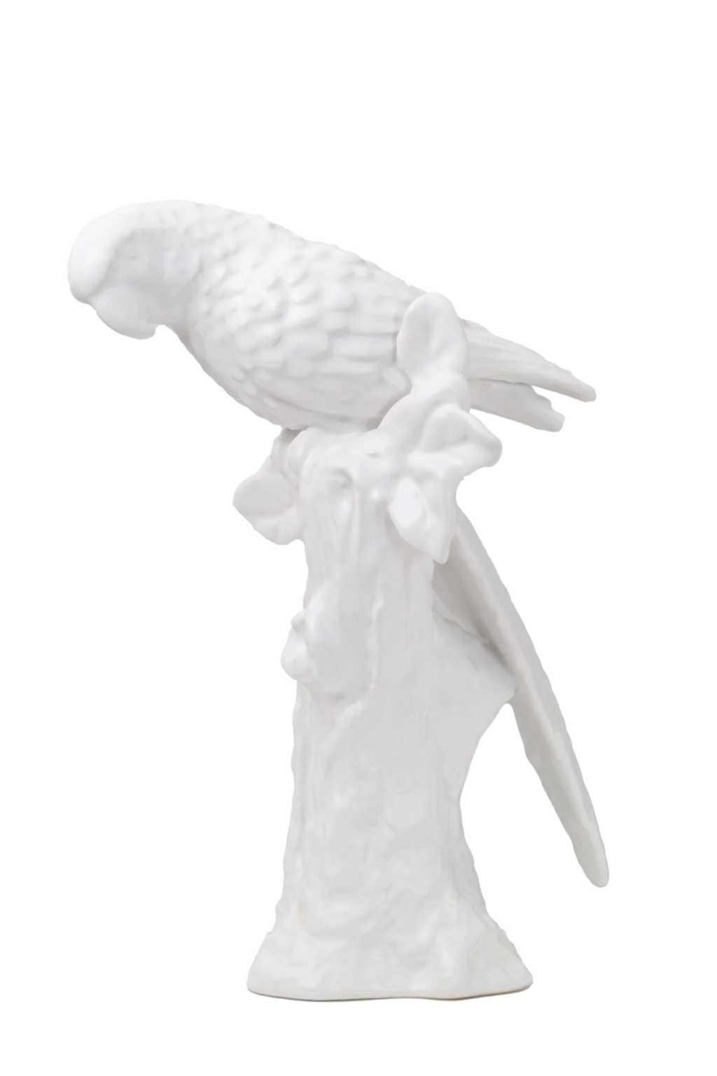 Hand-Painted Ceramic Parrot Sculpture – Decorative Tropical Bird Accent