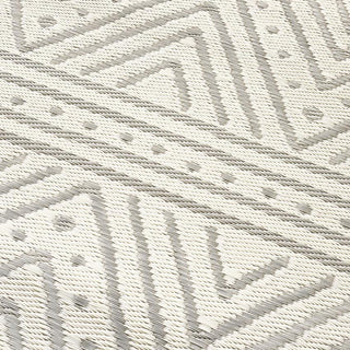 Patan Beige Chevron Reversible Outdoor Patio Rug