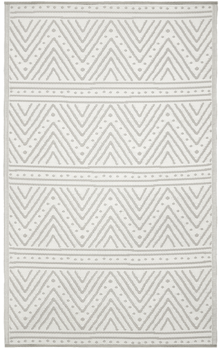 Patan Beige Chevron Reversible Outdoor Patio Rug
