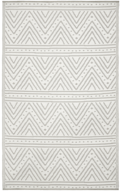 Patan Beige Chevron Reversible Outdoor Patio Rug