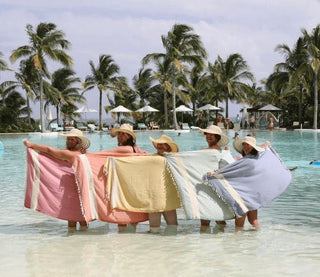 Diamond Turkish Cotton Beach Towel | Quick-Dry & Sand Resistant