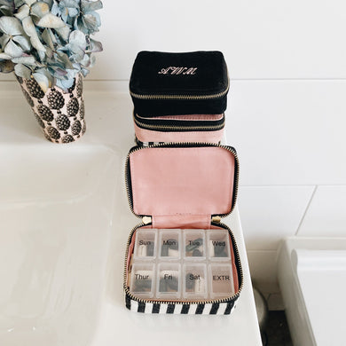 Weekly Pill Organizer Case – Small – Pink/Blush