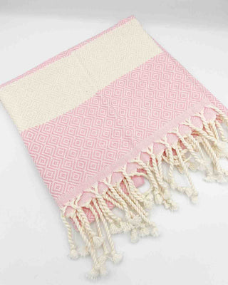 Diamond Hand Towel | Oversized Cotton Diamond Weave Towel