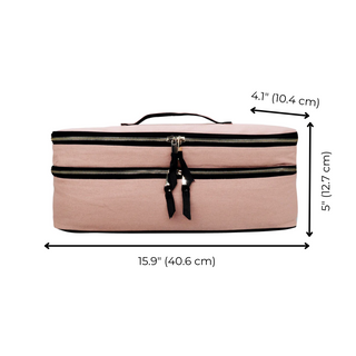 Double Hair Tools Travel Case – Pink/Blush