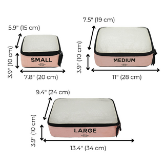 Best Packing Cubes, 3-pack – Pink/Blush