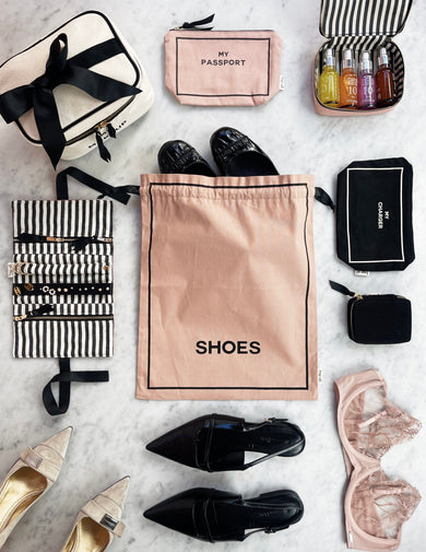 Couture Shoe Travel Bag – Pink/Blush