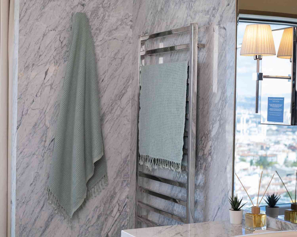 Organic Waffle Bath & Hand Towels | Soft Essentials Spa Collection