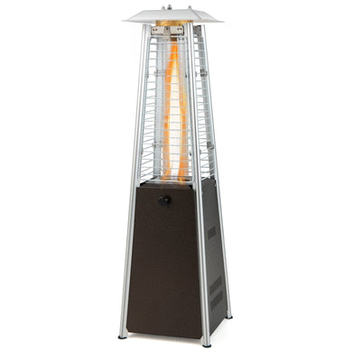 10,000 BTU Steel Tabletop Propane Patio Heater with Glass Tube