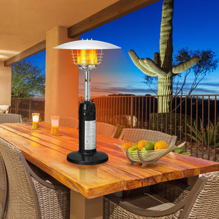 11,000 BTU Portable Tabletop Propane Patio Heater – Black