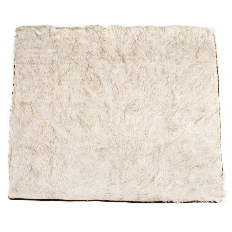 PupProtector™ Waterproof Throw Blanket – White with Brown Accents